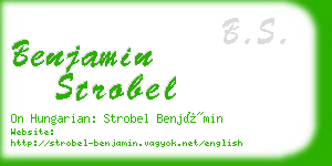 benjamin strobel business card